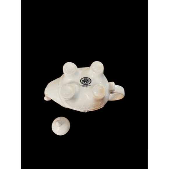 Bia Cordon Bleu Inc 28 Oz White Porcelain Elephant Tea Pot-Vintage - Picture 5 of 7
